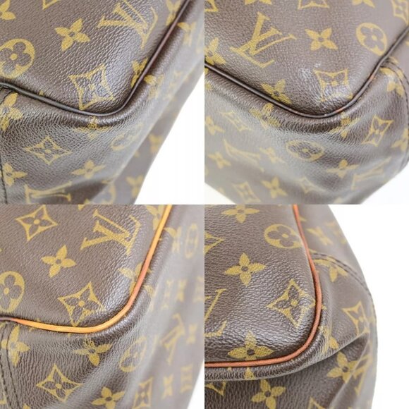 LOUIS VUITTON LV Logo Deauville Hand Bag Monogram Leather Brown - Picture 7 of 16